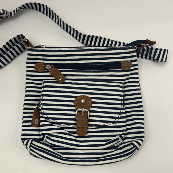 Adjustable Crossbody Strap in Navy Blue w/ Tonal Déjà Vu main image 1